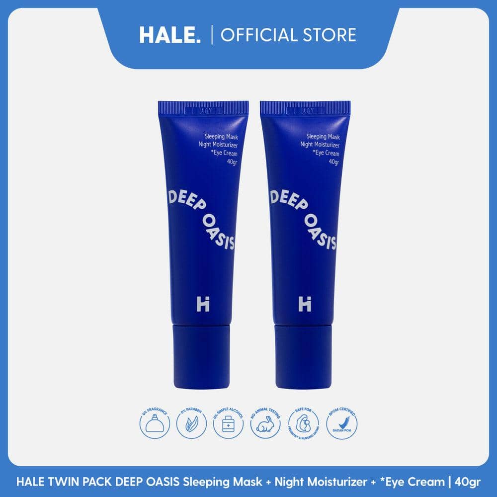 HALE Deep Oasis Sleeping Mask + Night Moisturizer + Eye Cream (hale.id) 