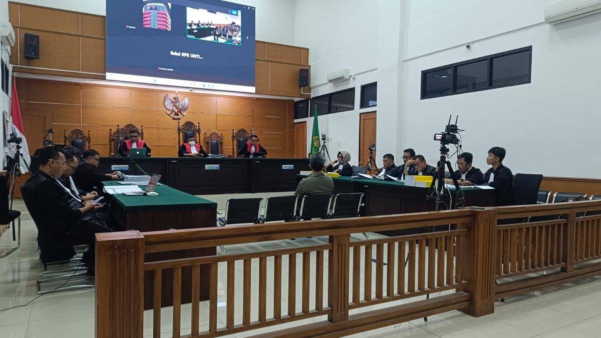 Terdakwa Berto saat menyampaikan pledoi (Dok. Khaerul Anwar)