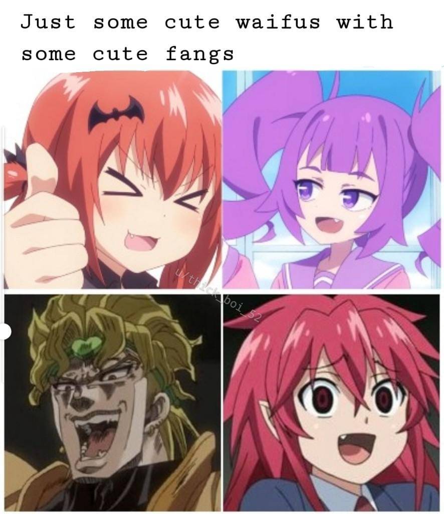 meme anime tentang gigi taring