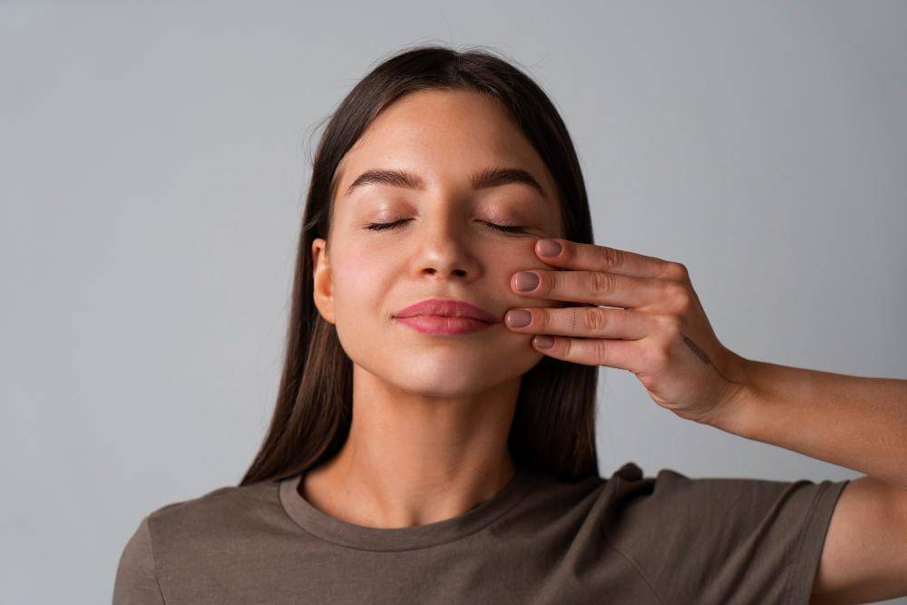 ilustrasi yoga wajah 