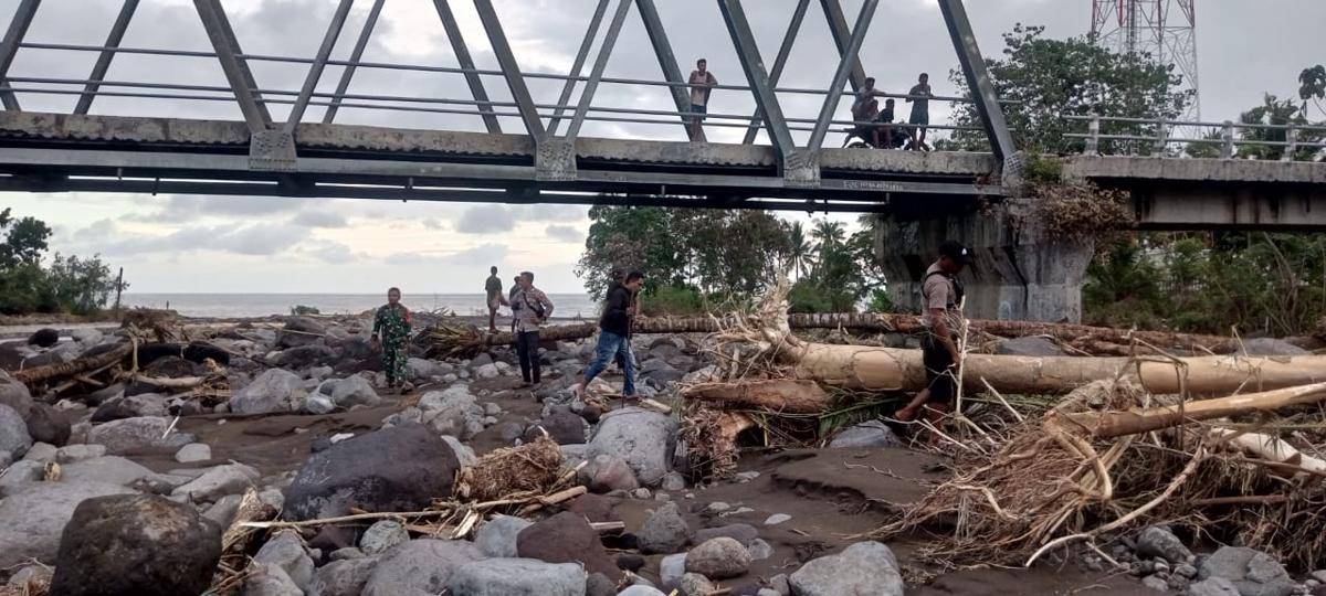 Dampak kerusakan akibat banjir bandang di Nagekeo, NTT. (Dok Polres Nagekeo)