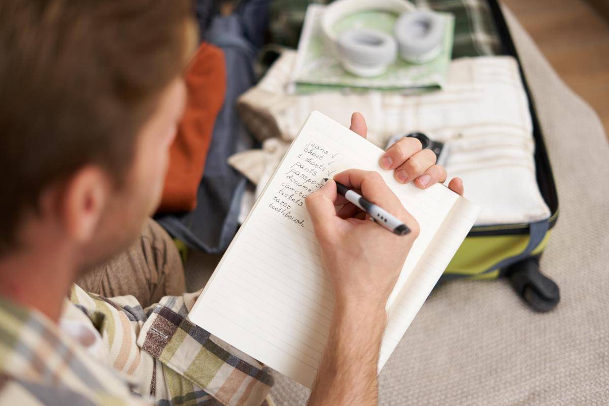 Ilustrasi checklist barang traveling (freepik.com/benzoix)