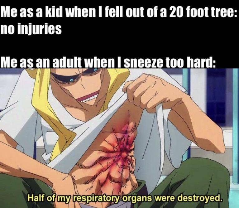 meme anime tentang bersin