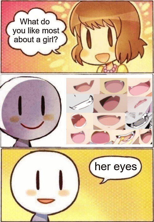 meme anime tentang gigi taring