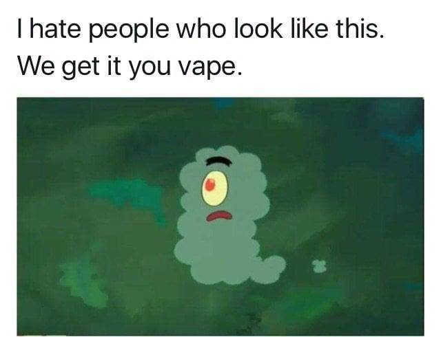 meme SpongeBob tentang merokok