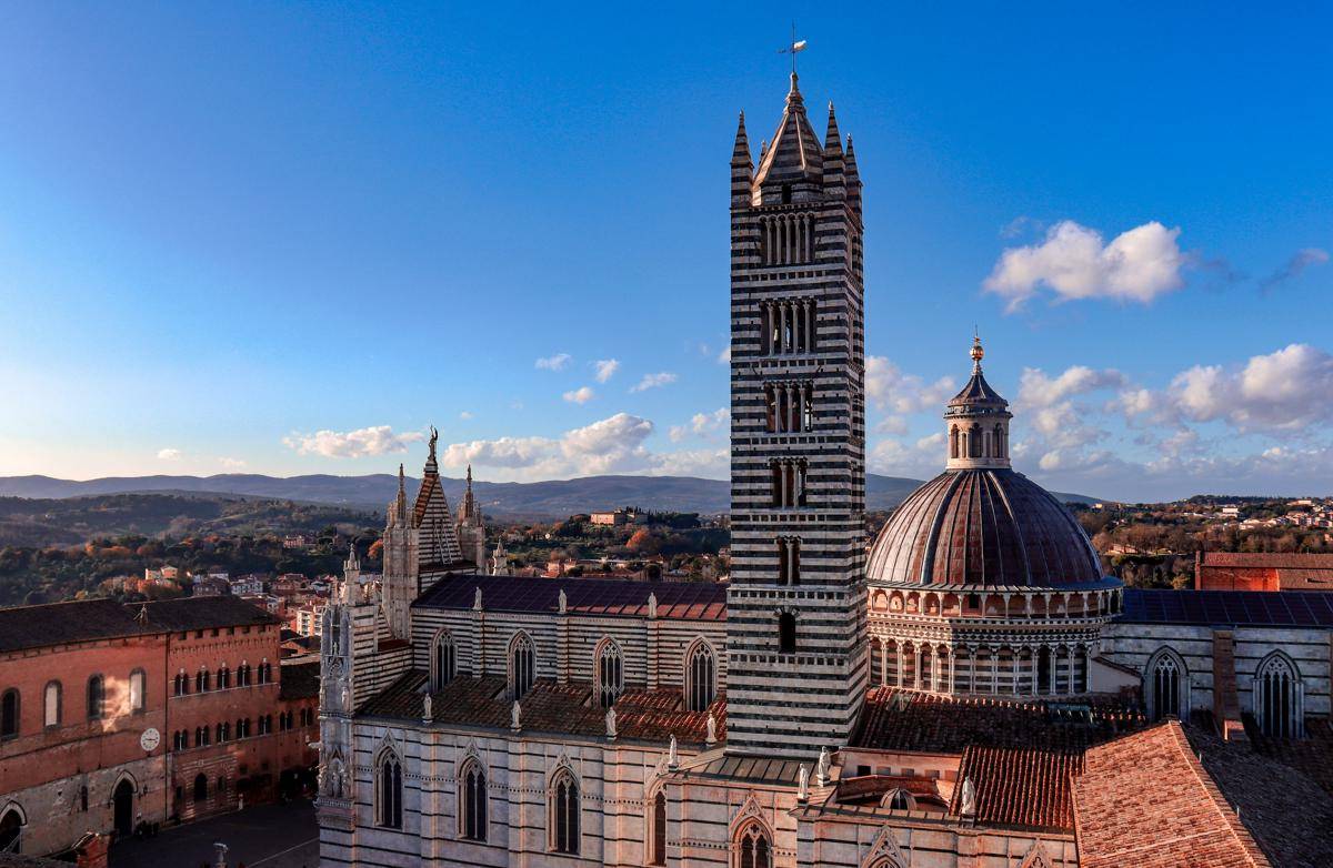 potret Kota Siena, Italia
