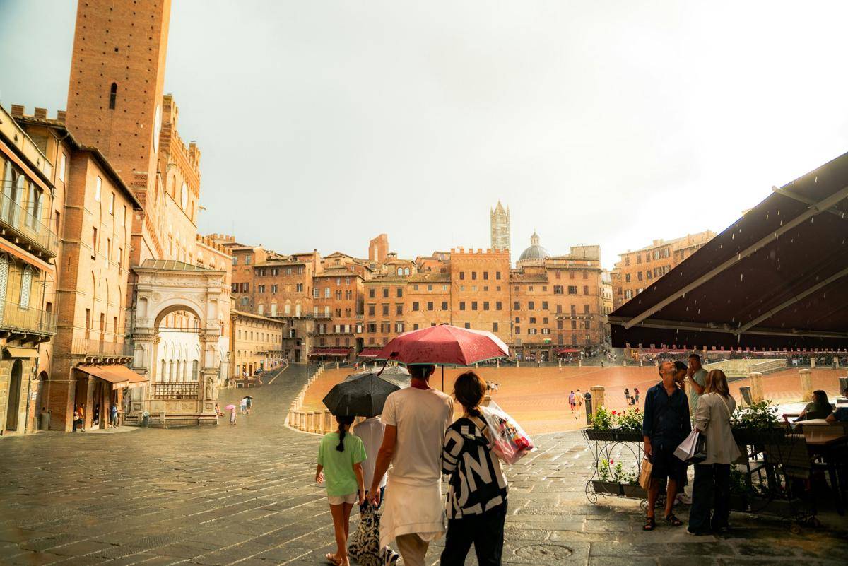 potret Kota Siena, Italia