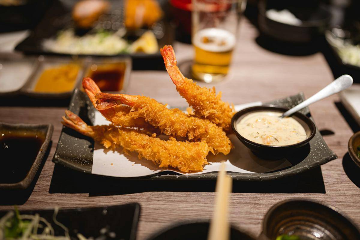 ilustrasi tempura udang yang gurih renyah