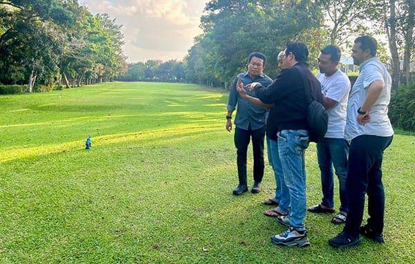 Tinjauan lapangan golf oleh PGI Lampung. (IDN Times/istimewa)