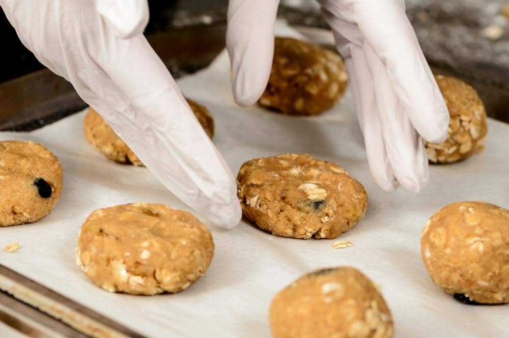 ilustrasi persiapan memanggang cookies 