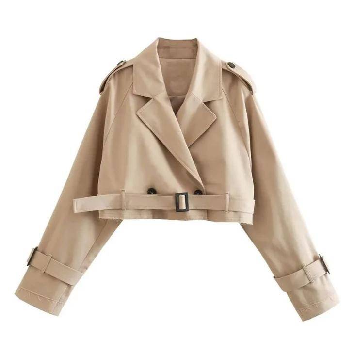 ilustrasi cropped trench (shopee.com/shafani leather garut)