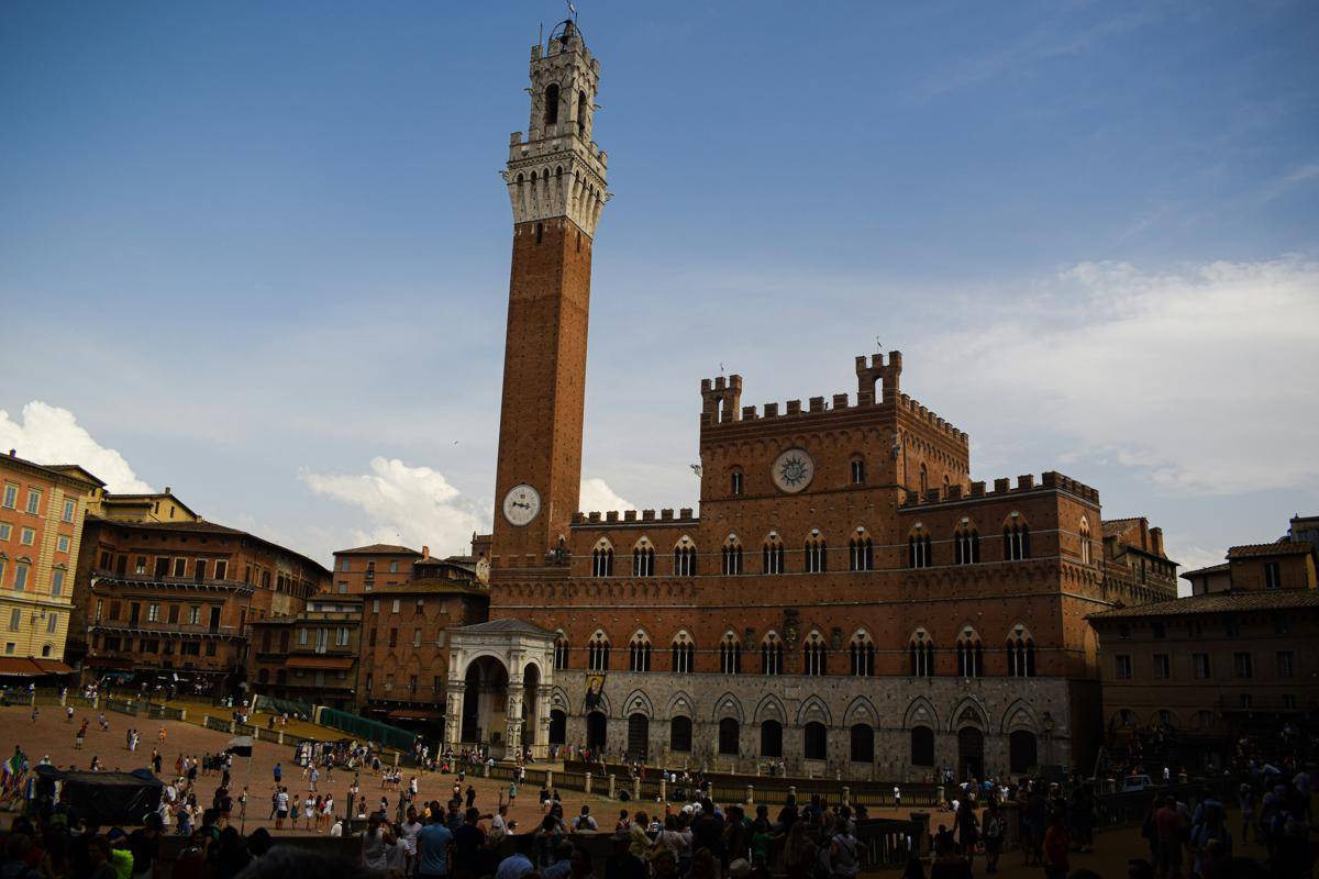 potret Piazza del Campo, Siena