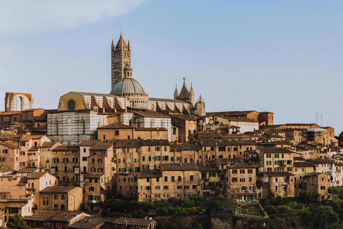 potret Kota Siena, Italia