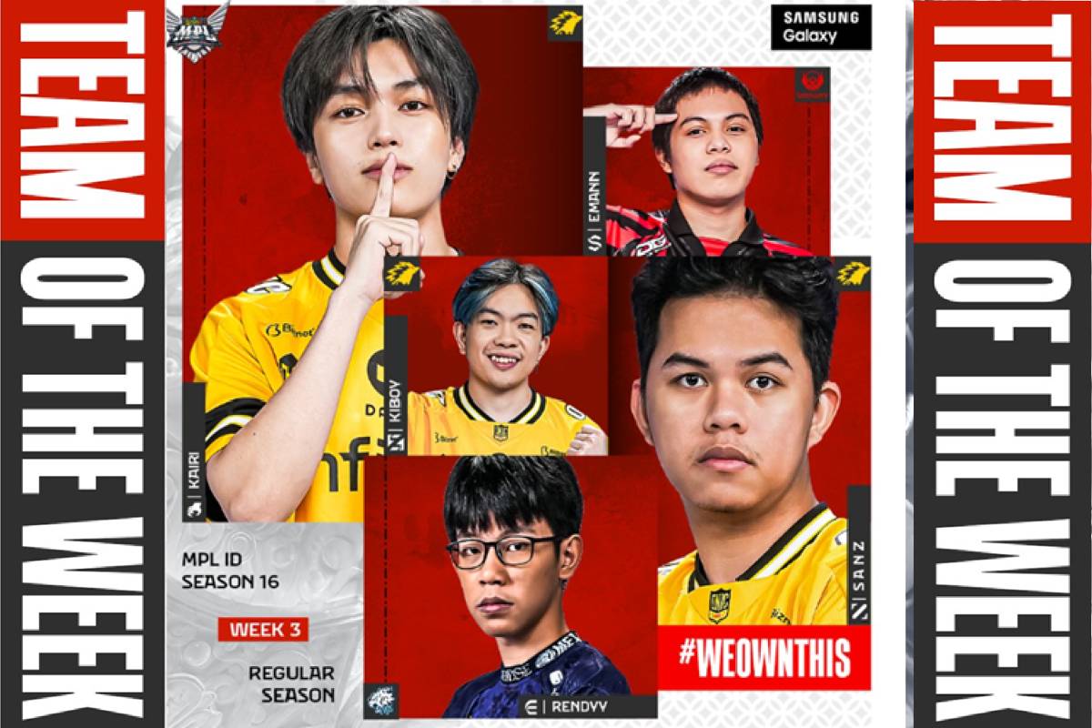 Team of The Week Minggu ke-3 Regular Season MPL ID S16 