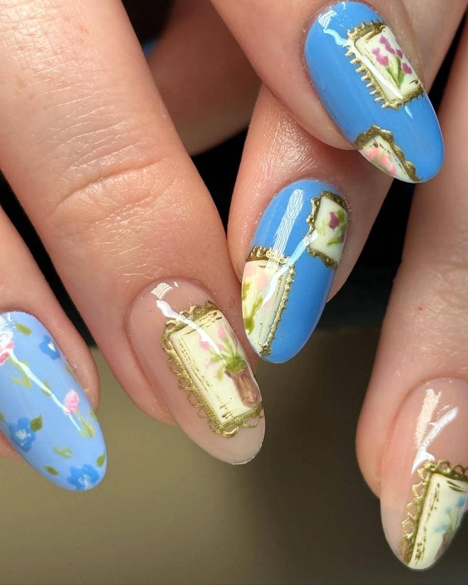 Framed nail art (instagram.com/digitzbydev)