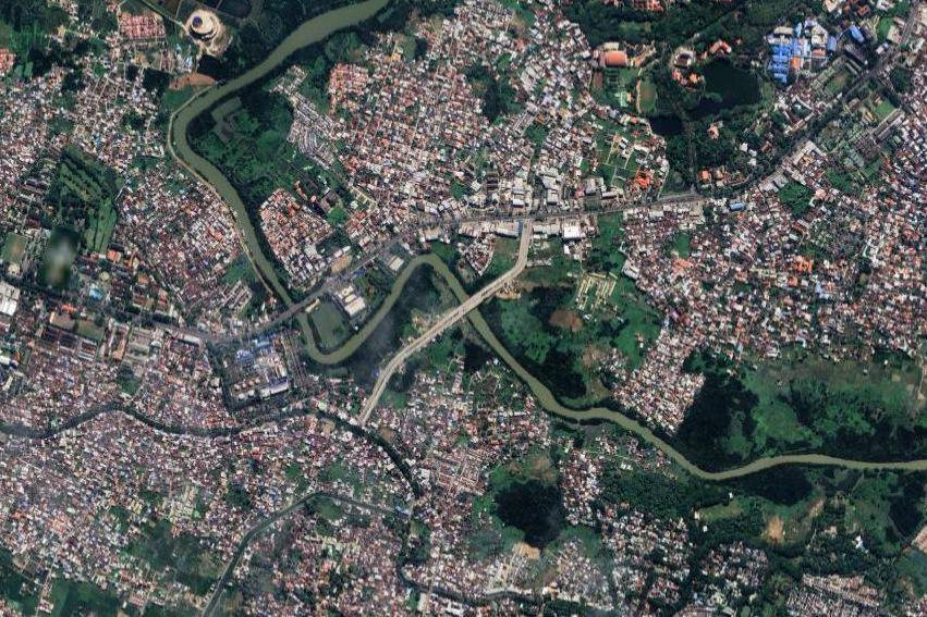 Peta di kawasan Antang, Kecamatan Manggala, Kota Makassar. (Dok. Google Maps)