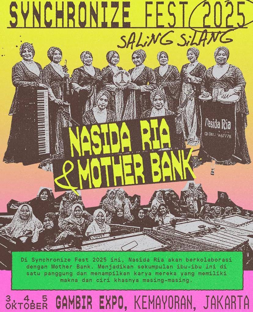 daftar musisi yang akan tampil “Saling Silang” di Synchronize Festival 2025
