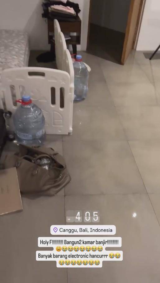 Rumah Sewa Patricia Gouw di Bali Banjir (Instagram.com/patriciagouw)