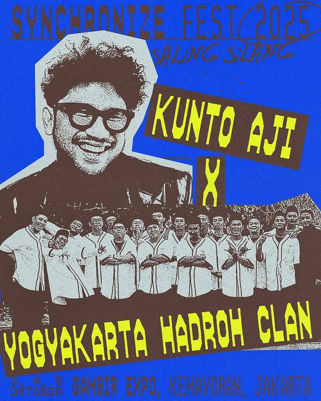 daftar musisi yang akan tampil “Saling Silang” di Synchronize Festival 2025
