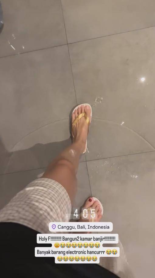 Rumah Sewa Patricia Gouw di Bali Banjir (Instagram.com/patriciagouw)