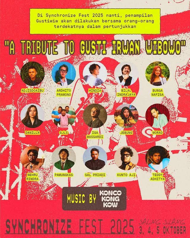 daftar musisi yang akan tampil “Saling Silang” di Synchronize Festival 2025