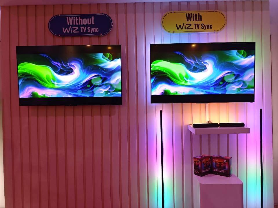 WiZ TV Sync Lights Beyond Entertainment Event. 