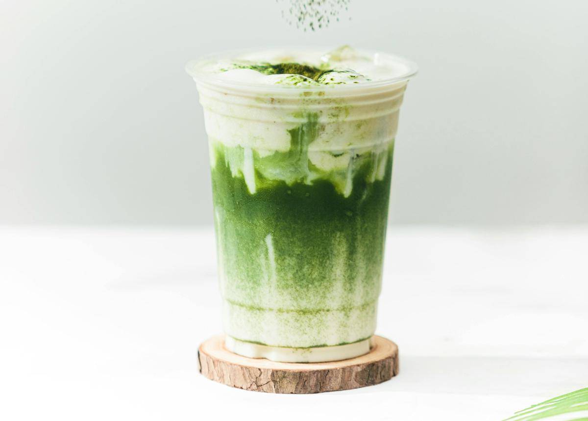 ilustrasi matcha frappe