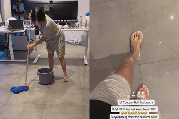 Rumah Sewa Patricia Gouw di Bali Banjir (Instagram.com/patriciagouw)