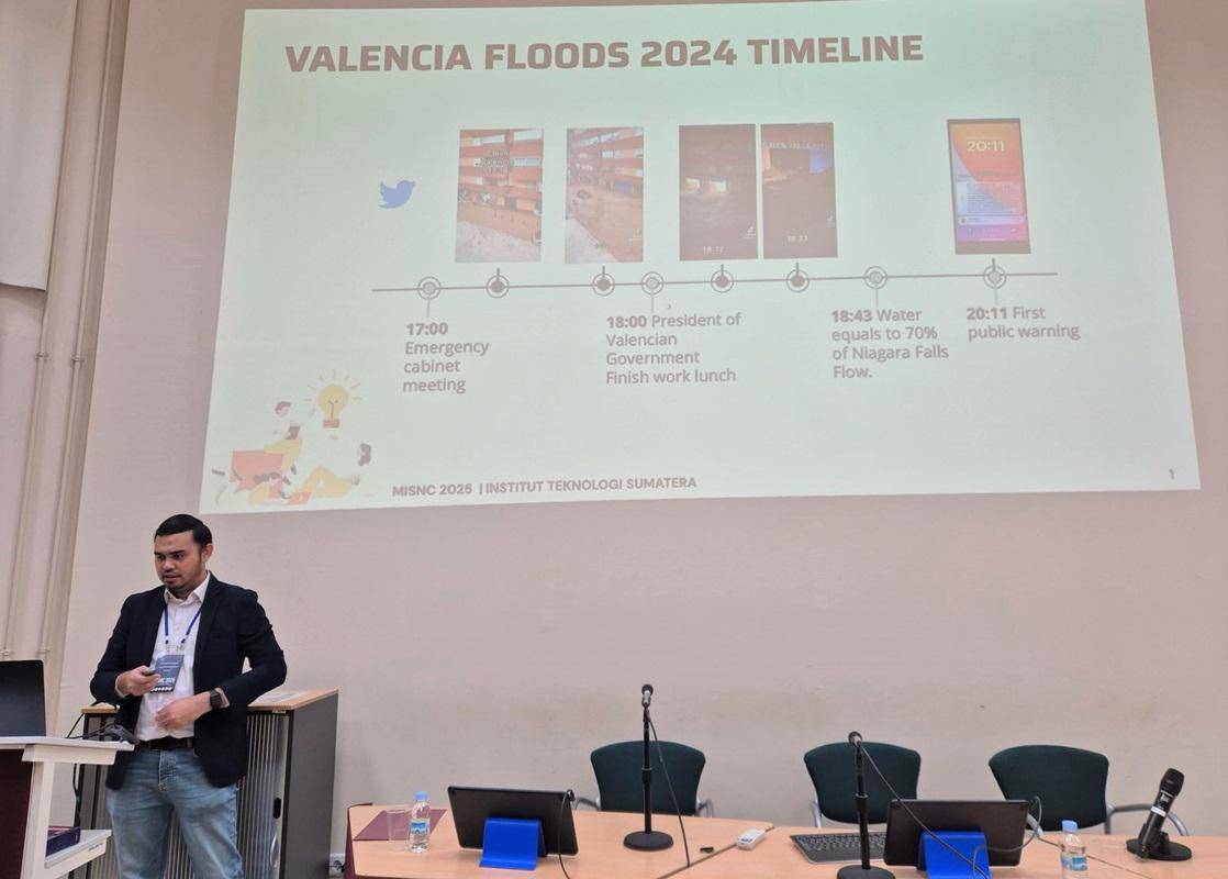 Hafiz Budi Firmansyah, Mewakili Indonesia Dalam Konferensi Internasional Multidisciplinary International Social Networks Conference (MISNC) 2025 yang Digelar di Oviedo, Spanyol (Dok.Itera)