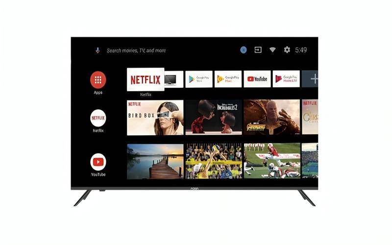potret AQUA Elektronik Smart Android TV AQT32K701A 32 Inch - Android 11 