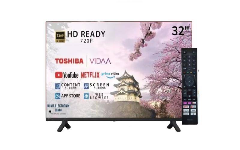 potret Toshiba 32E31KP 32 Inch HD Smart TV VIDAA REGZA Bezel Less 