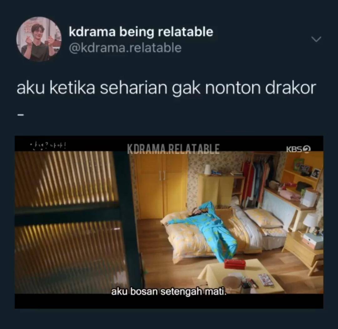 meme kecanduan drakor