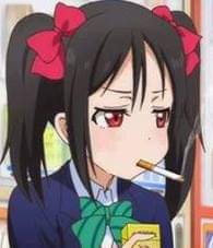 meme anime tentang rokok