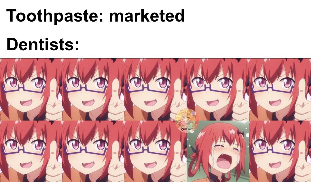 meme anime tentang dokter gigi