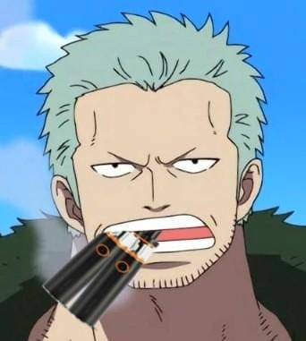 meme anime tentang rokok