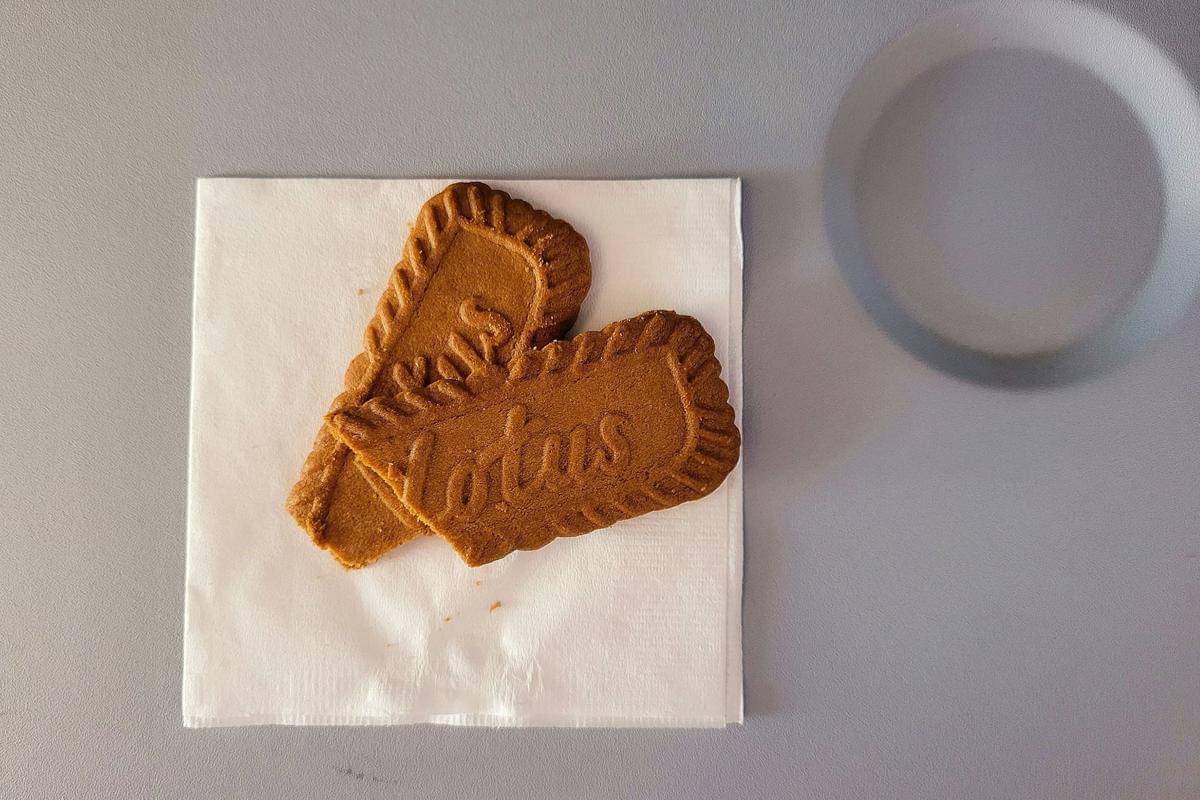 Ilustrasi biskuit Lotus Biscoff