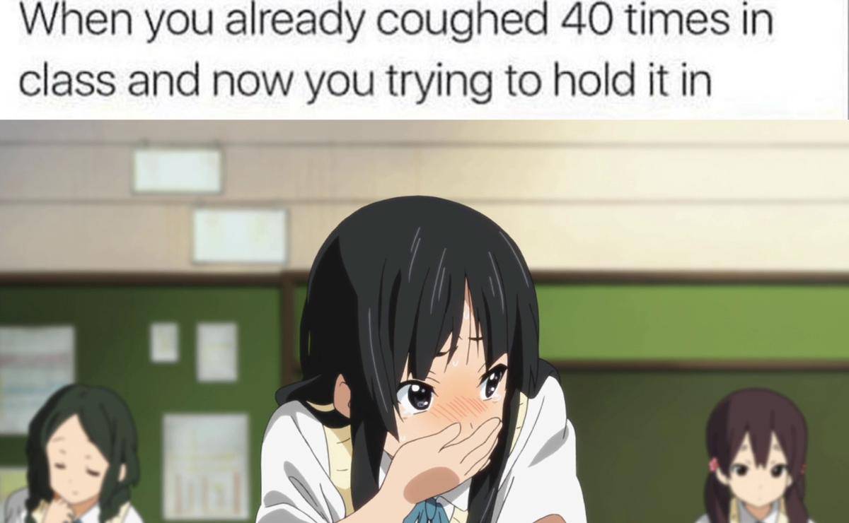 meme anime tentang batuk