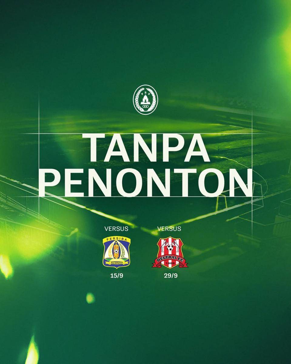 PSS Sleman umumkan 2 laga home Championship League 2025/26 tanpa penonton. (instagram.com/pssleman)