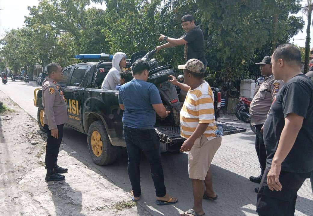 Sepeda motor korban ditemukan dalam rumah kosong (dok.Polsek Medan Tuntungan)