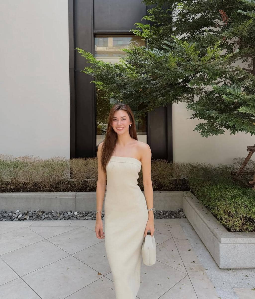 potret ide bodycon dress ala Lorena Schuett