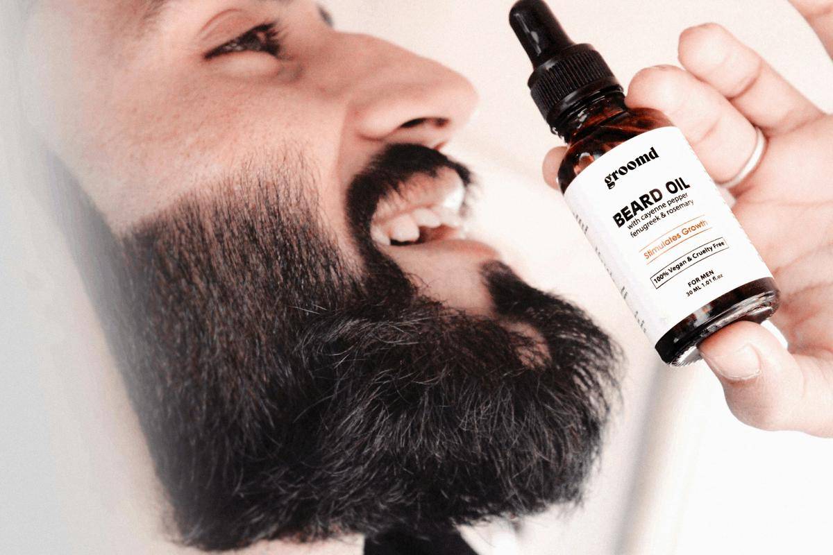 ilustrasi pria memakai beard oil (unsplash.com/officialvikramsen Vikram Sen)