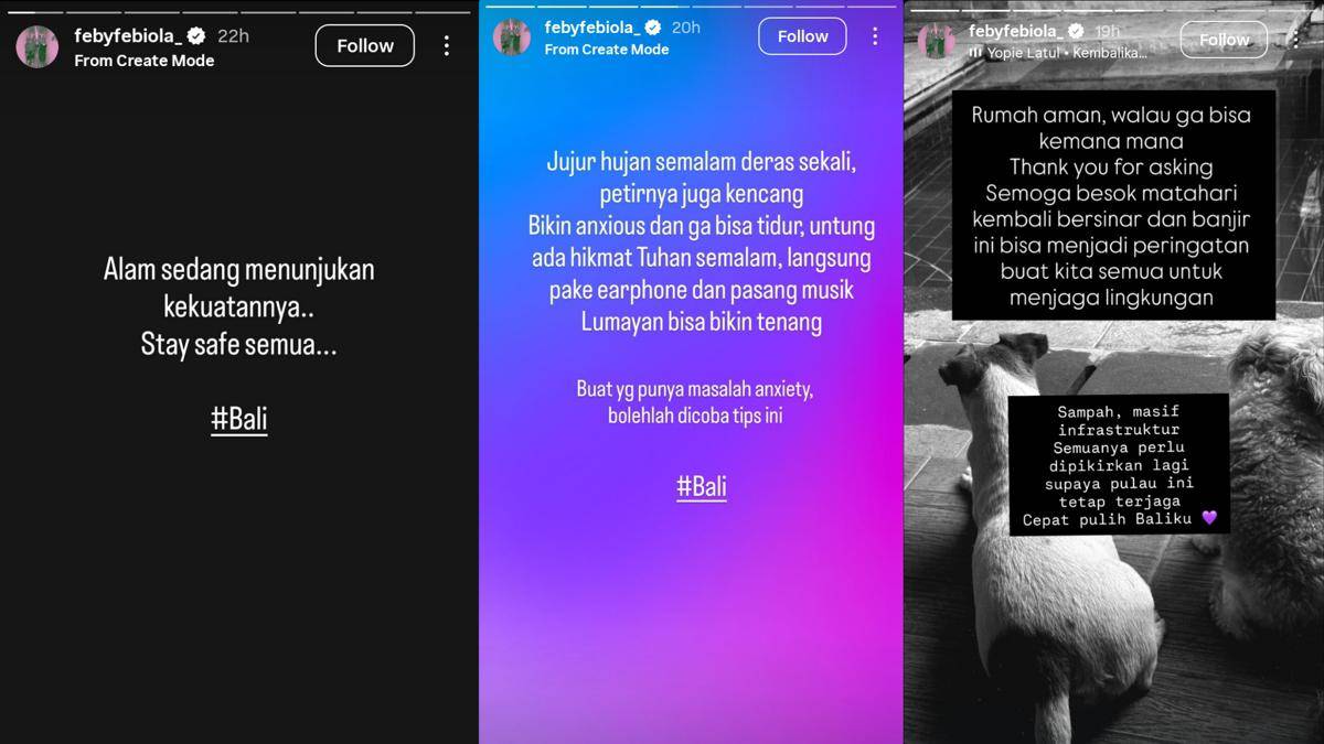 Tangkapan Layar Instagram Febby Febiola