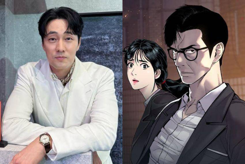 So Ji Sub dan poster Manager Kim (instagram.com/soganzi_51 | dok. NAVER Webtoon)