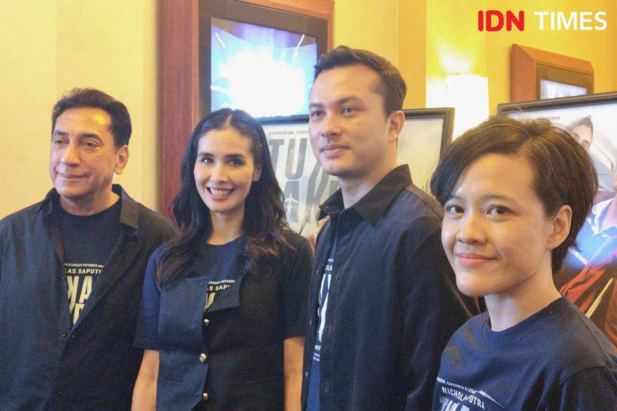 Konferensi pers poster dan trailer film "Tukar Takdir" di XXI Plaza Senayan, Jakarta, Rabu (10/9/2025) 