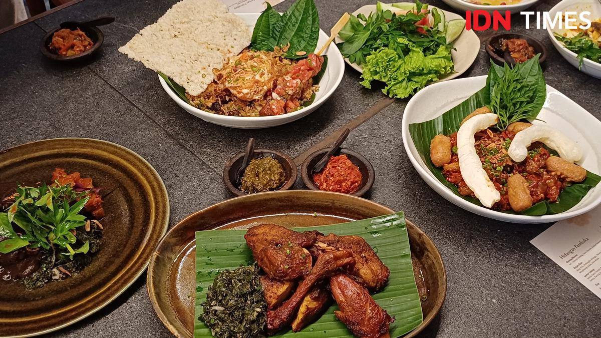 Potret menu di TAMU, Jakarta Selatan