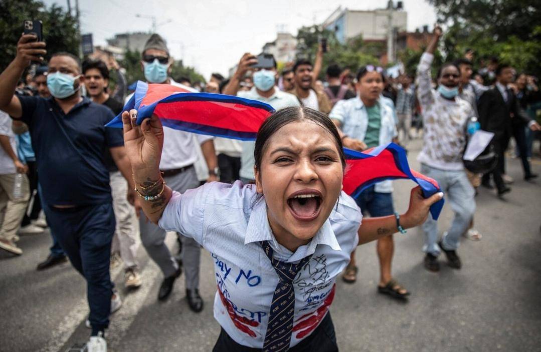 Potret Gen Z pada Aksi Protes di Nepal