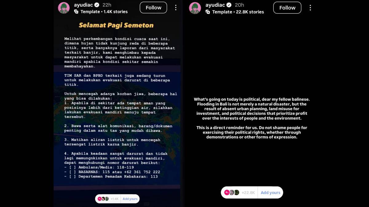 Tangkapan Layar Instagram Ayudia Bing Slamet
