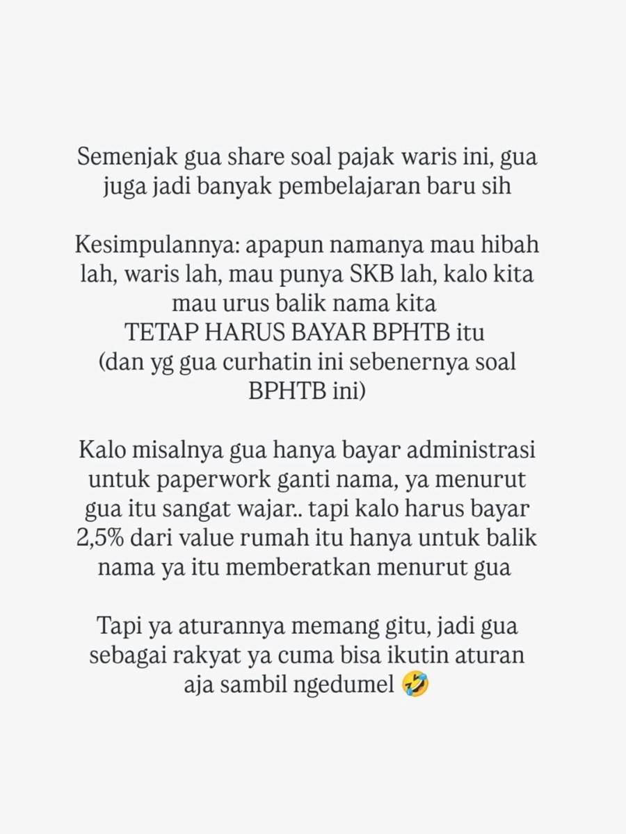 Leony curhat soal bayar pajak warisan untuk balik nama rumah