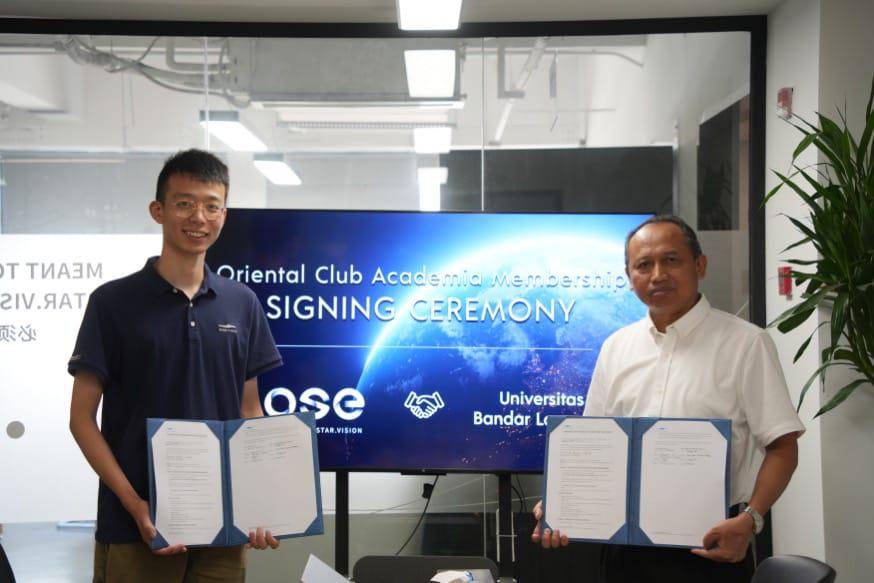 UBL Resmi Bergabung dalam Oriental Club Academia (OCA), yang Digagas oleh Oriental Smart Eye (OSE) Constellation di Bawah Naungan Perusahaan Teknologi Antariksa, Star Vision (Dok.IDN Times Istimewa)