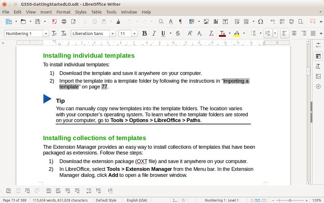 ilustrasi LibreOffice Writer